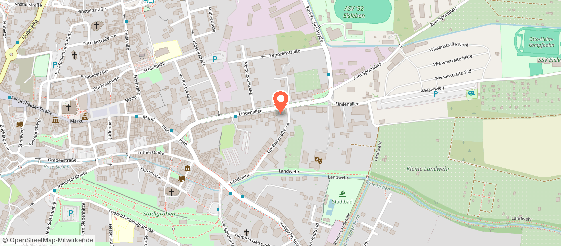 Karte: Lindenallee 44, 06295 Lutherstadt Eisleben