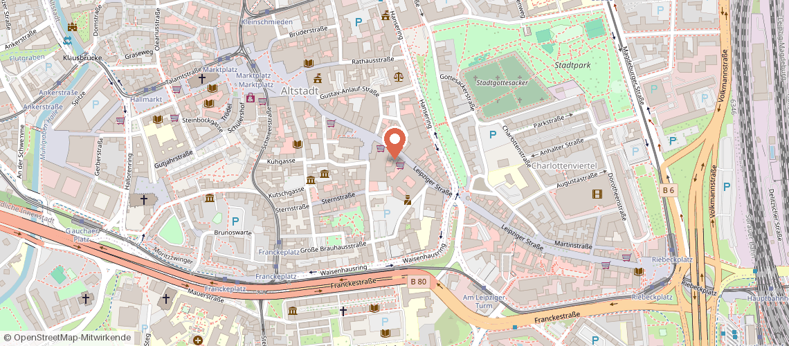 Karte: Leipziger Str. 93, 06108 Halle (Saale)